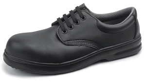 Black Lace-Up Safety Nursing Shoes