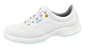 ESD White Knitted textile pattern uppers safety Trainer 31772