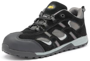 Jackson Black & Grey SAFETY Trainers Slip Resistant Sole Anti-static 