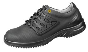 ESD Black Functional leather honeycomb pattern safety Trainer 31765
