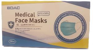 50 Medical Grade Disposable Face Masks Type IIR with ear loops