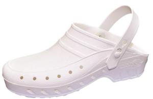 White Washable Autoclave Plastic Clogs