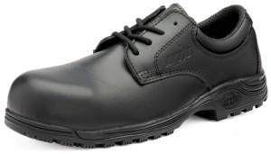 Tulsa Black Leather SAFETY Shoes Slip Resistant Sole Anti-static 