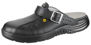  ESD Black Leather Safety Clogs with removable insole 7131042