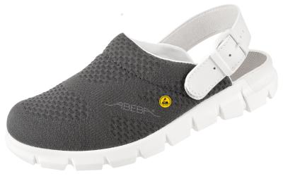 Grey ESD Fabric Uppers SRC Slip Resistant Clogs 37328