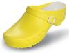 YELLOW CLOG WITH HEELSTRAP 