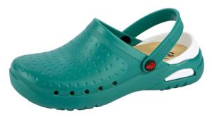 Green Washable Clogs