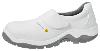 ESD White Microfibre Slip on Safety Shoes with fastening Strap 32130