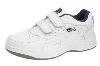 White Leather Trainers two fasterning straps T198G