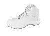 White Leather Lace up Safety Boots 5012857