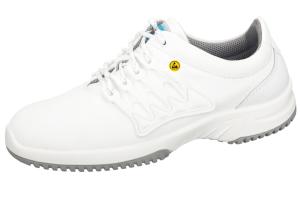 ESD White leather honeycomb pattern  SAFETY Trainer 31760