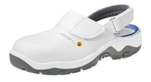 ESD White Microfibre Safety Clogs with removable insole 32120