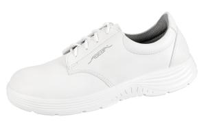 White Microfibre Laced Trainers