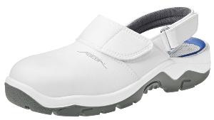 White Microfibre uppers Safety Clogs with removable insole 2120
