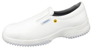 White ESD Microfibre Slip-On Shoes PTU out-sole 36740