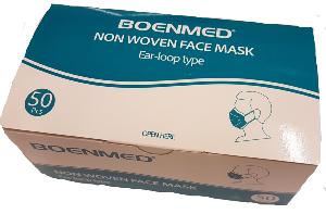 Disposable face masks with ear loops case of 2000 masks