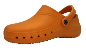 Freewalk Orange Antistatic EPA Washable Clog Closed Heel 